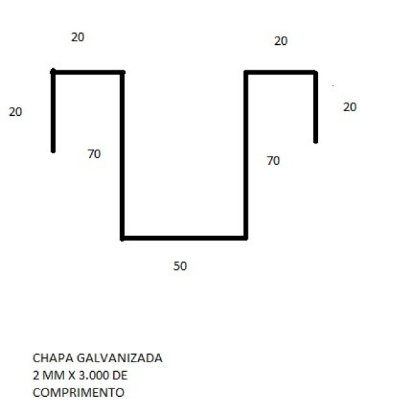 perfil canaleta para posto de gasolina